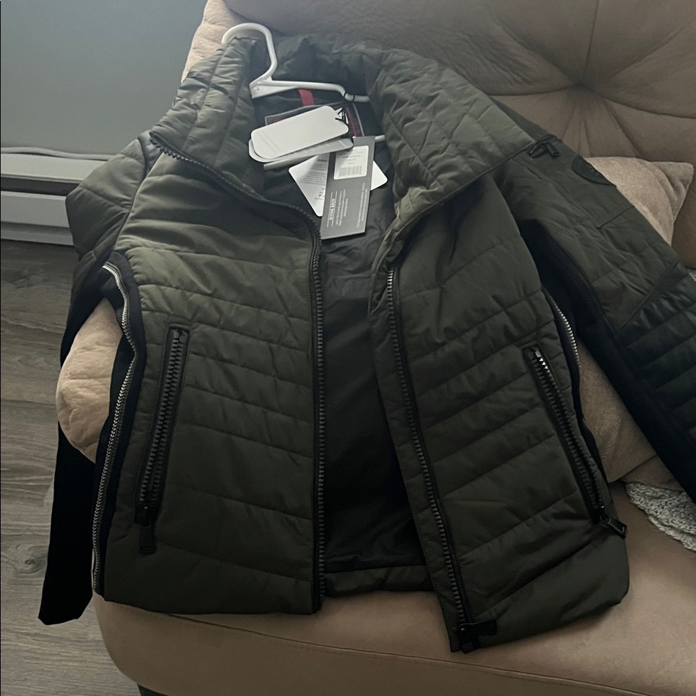 Alp N Rock Olive Green Quilted Puffer Jacket